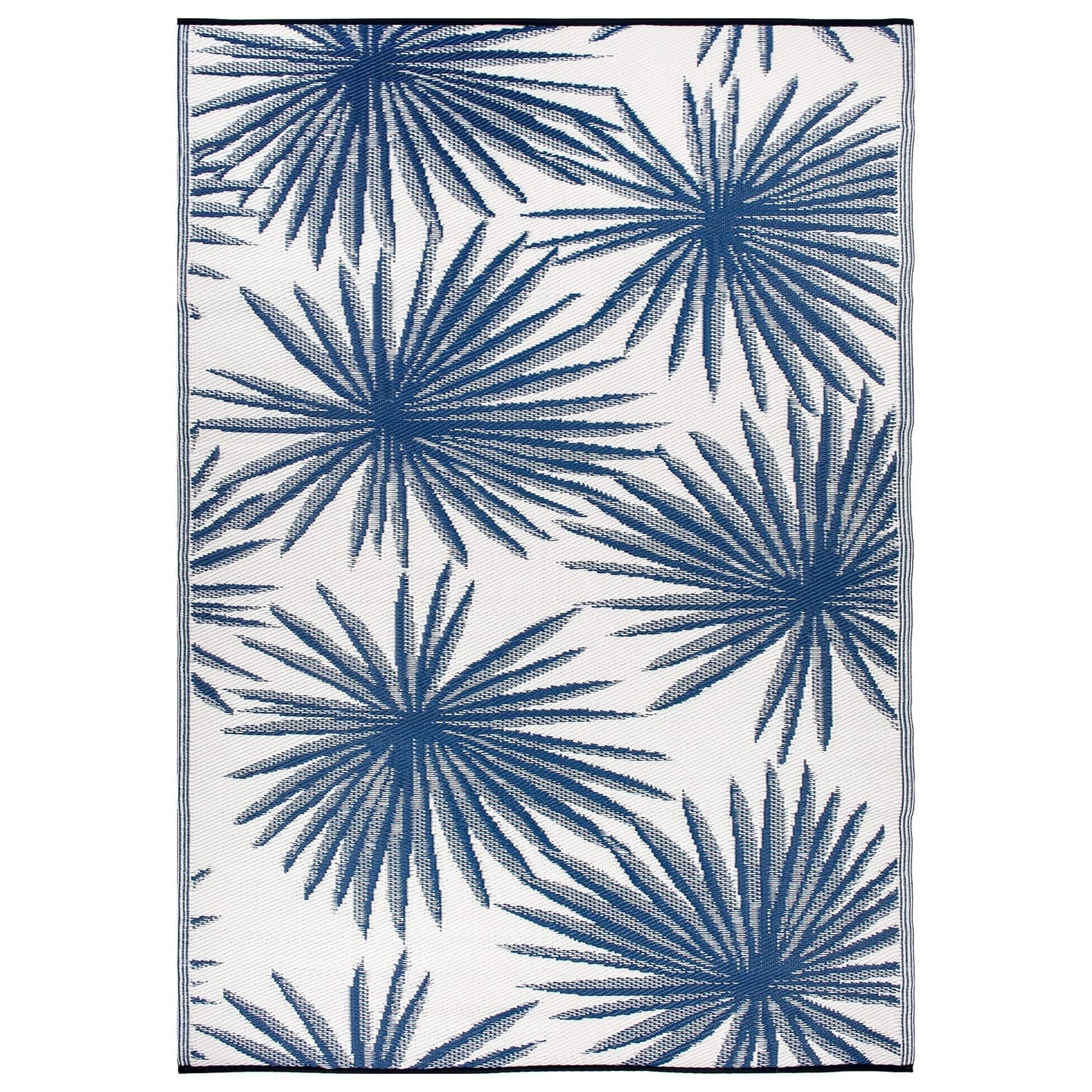 World Rug Gallery Tappeti da esterno reversibili in plastica riciclata con motivi floreali e tropicali