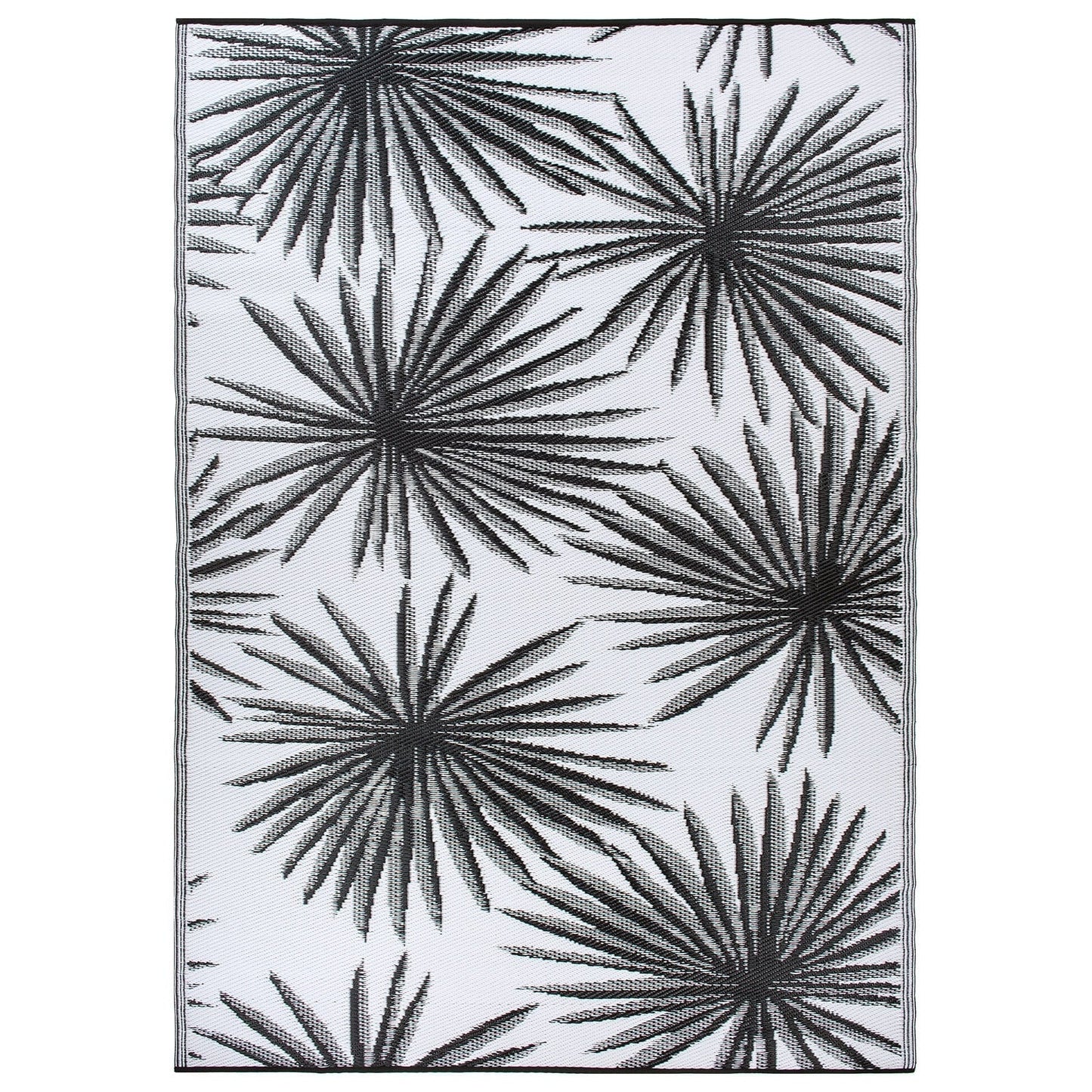 World Rug Gallery Tappeti da esterno reversibili in plastica riciclata con motivi floreali e tropicali