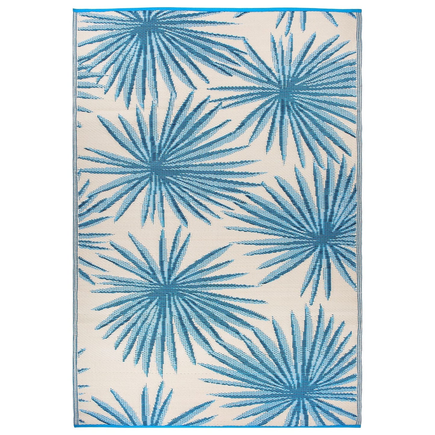 World Rug Gallery Tappeti da esterno reversibili in plastica riciclata con motivi floreali e tropicali