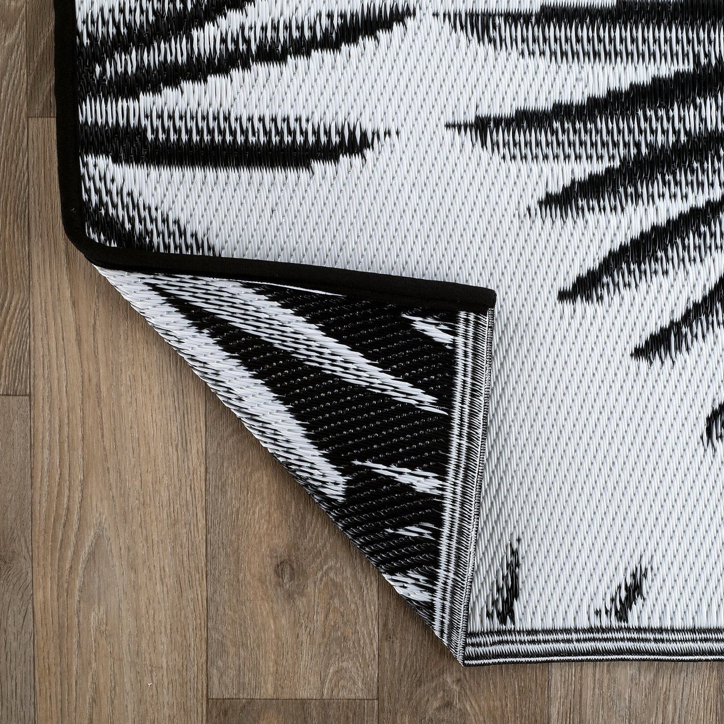 World Rug Gallery Tappeti da esterno reversibili in plastica riciclata con motivi floreali e tropicali