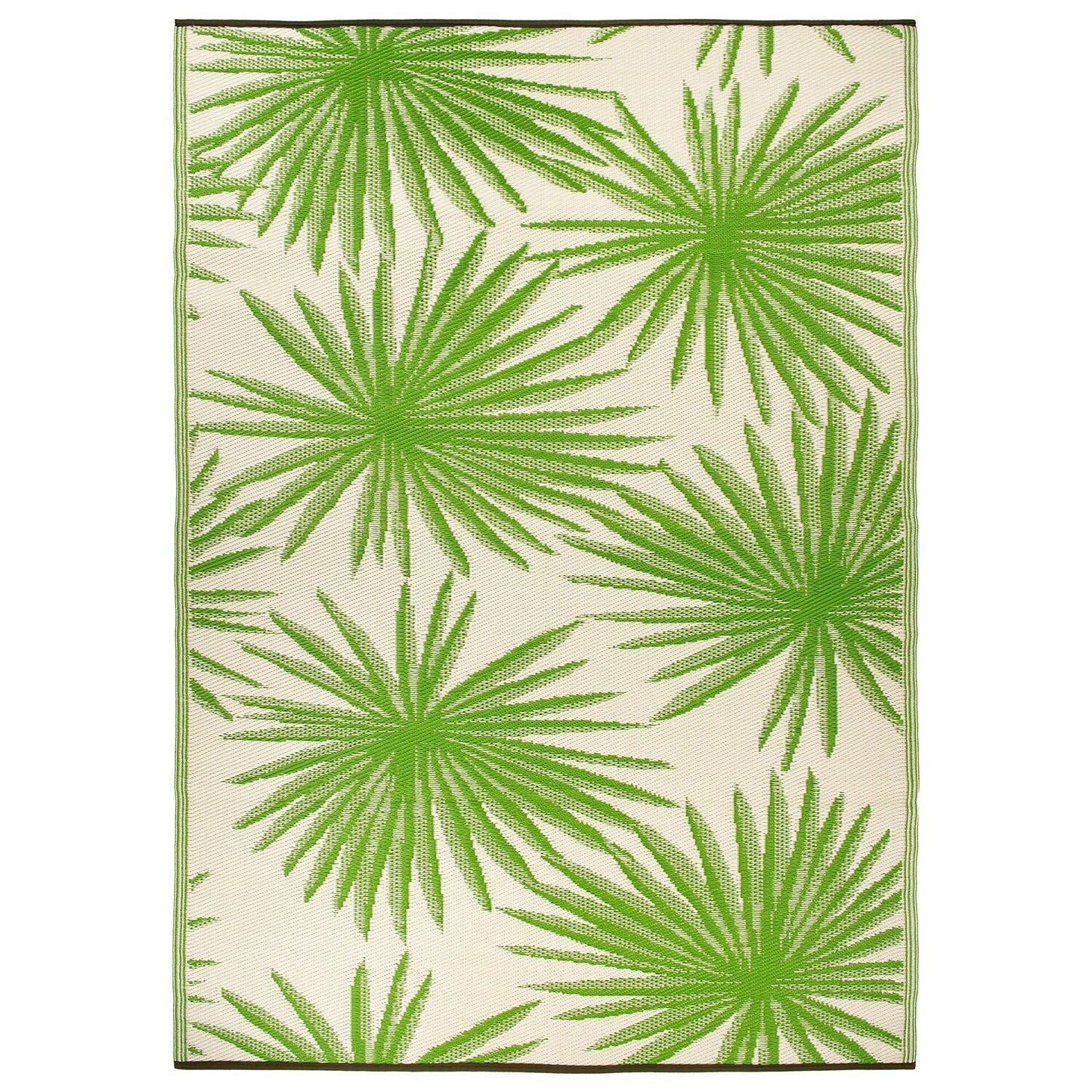 World Rug Gallery Tappeti da esterno reversibili in plastica riciclata con motivi floreali e tropicali