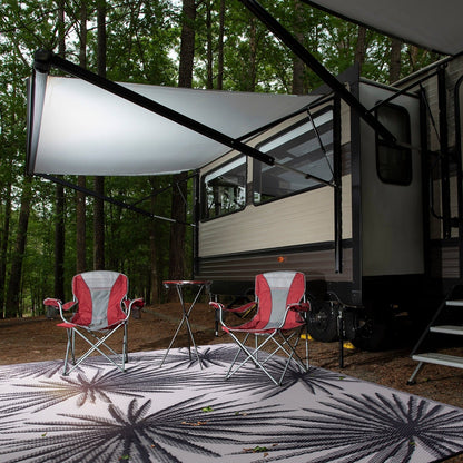 World Rug Gallery Tappeti da esterno reversibili in plastica riciclata con motivi floreali e tropicali