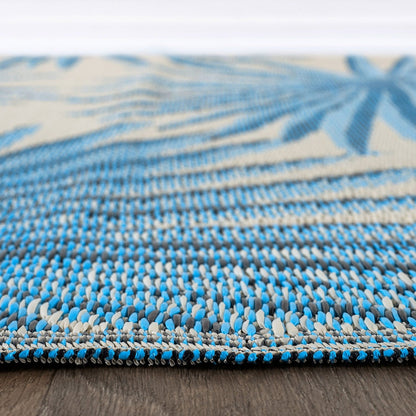 World Rug Gallery Tappeti da esterno reversibili in plastica riciclata con motivi floreali e tropicali