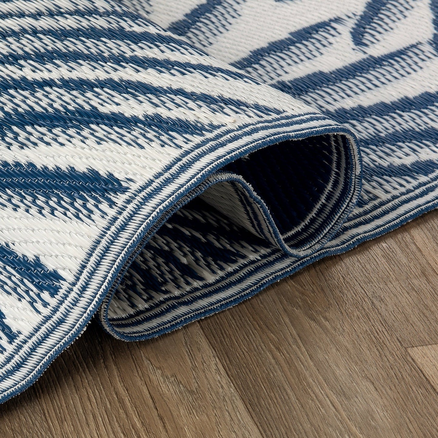 World Rug Gallery Tappeti da esterno reversibili in plastica riciclata con motivi floreali e tropicali