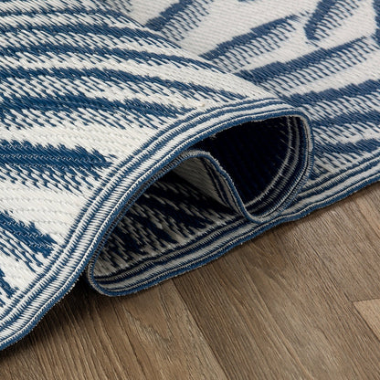 World Rug Gallery Tappeti da esterno reversibili in plastica riciclata con motivi floreali e tropicali