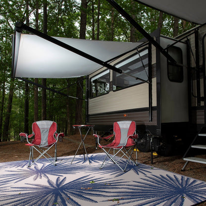 World Rug Gallery Tappeti da esterno reversibili in plastica riciclata con motivi floreali e tropicali