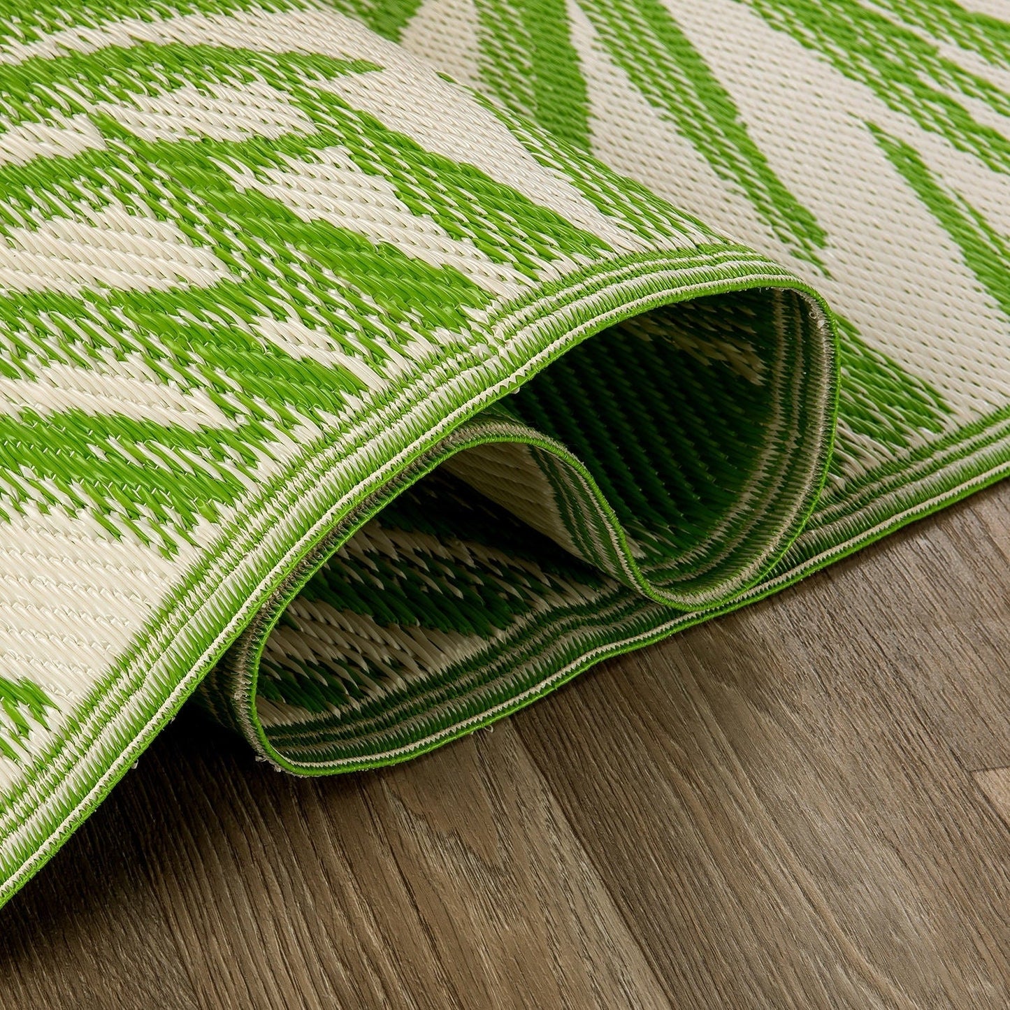 World Rug Gallery Tappeti da esterno reversibili in plastica riciclata con motivi floreali e tropicali