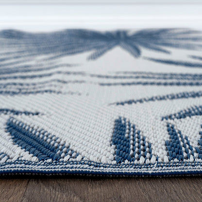 World Rug Gallery Tappeti da esterno reversibili in plastica riciclata con motivi floreali e tropicali