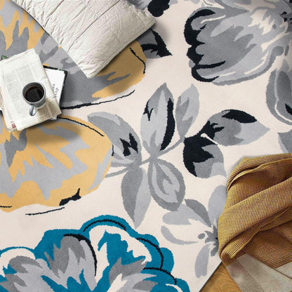 Tappeto moderno con motivo floreale della World Rug Gallery