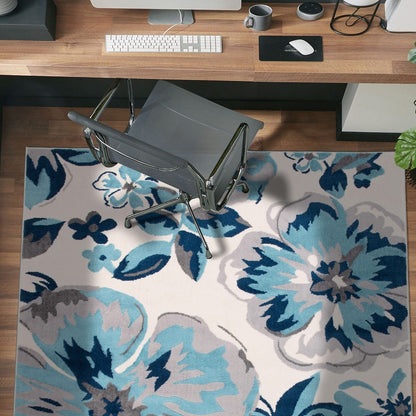 Tappeto moderno con motivo floreale della World Rug Gallery