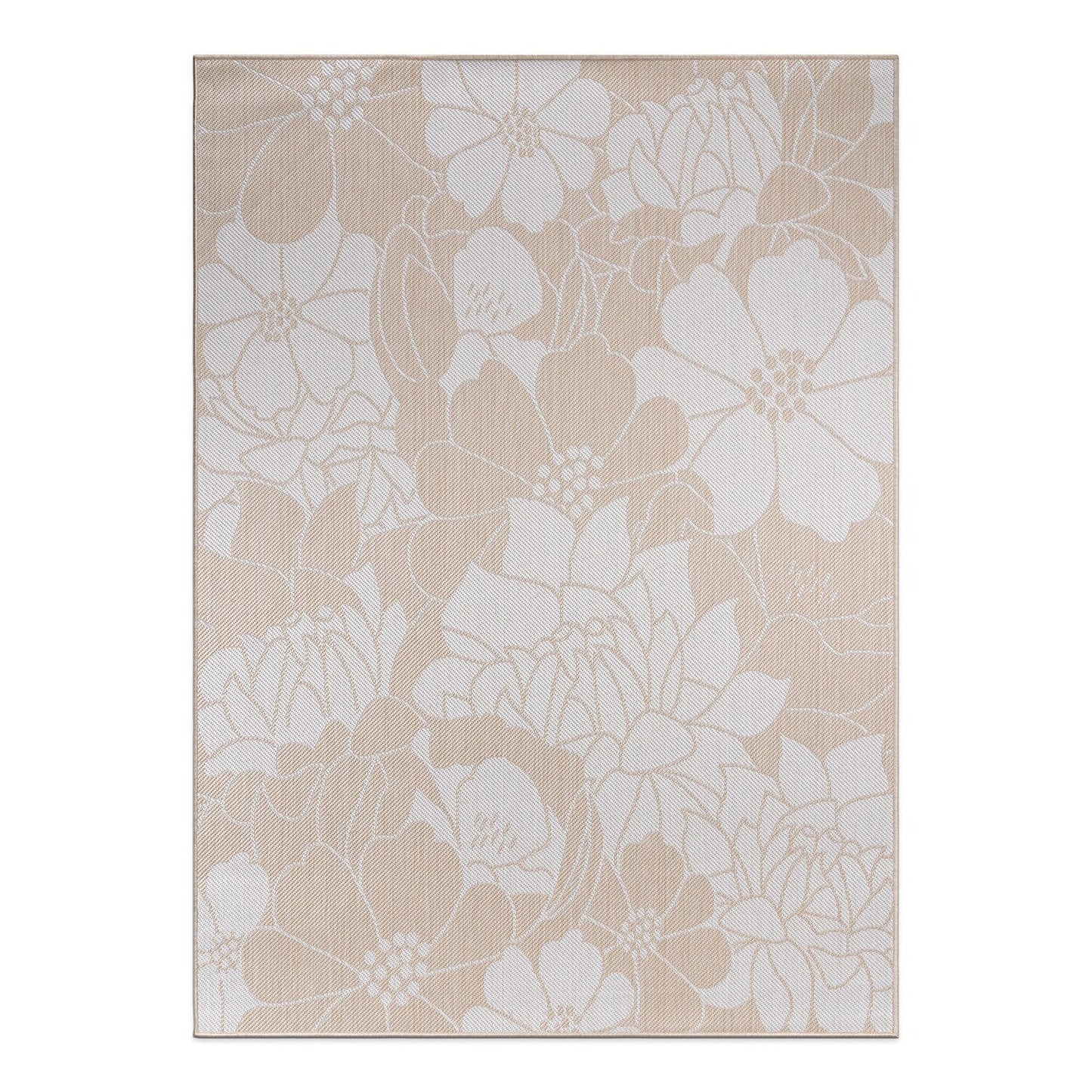 World Rug Gallery Tappeto moderno per interni/esterni con trama piatta e motivo floreale e fiori