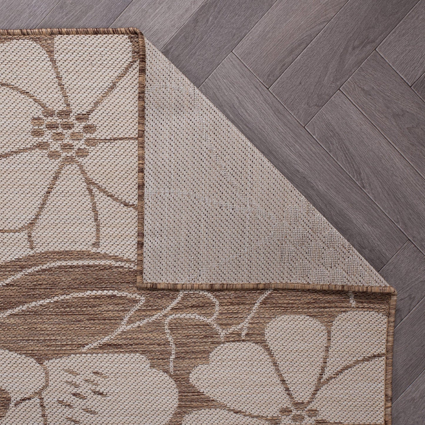 World Rug Gallery Tappeto moderno per interni/esterni con trama piatta e motivo floreale e fiori