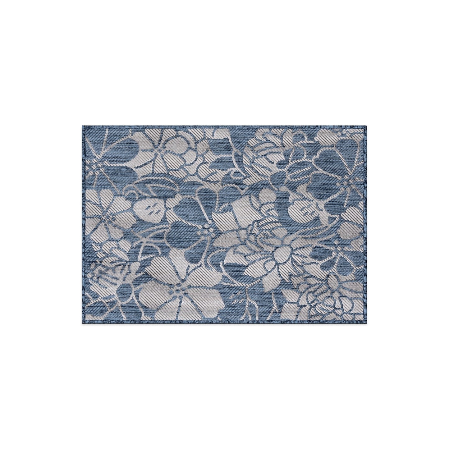 World Rug Gallery Tappeto moderno per interni/esterni con trama piatta e motivo floreale e fiori