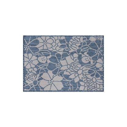 World Rug Gallery Tappeto moderno per interni/esterni con trama piatta e motivo floreale e fiori