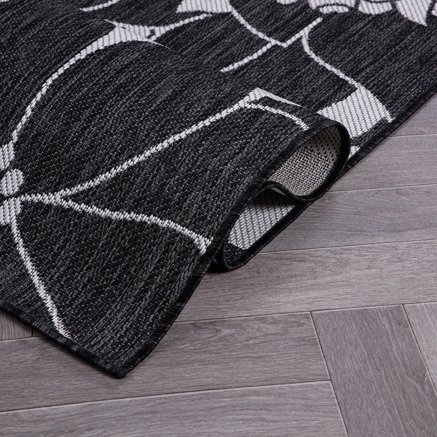 World Rug Gallery Tappeto moderno per interni/esterni con trama piatta e motivo floreale e fiori