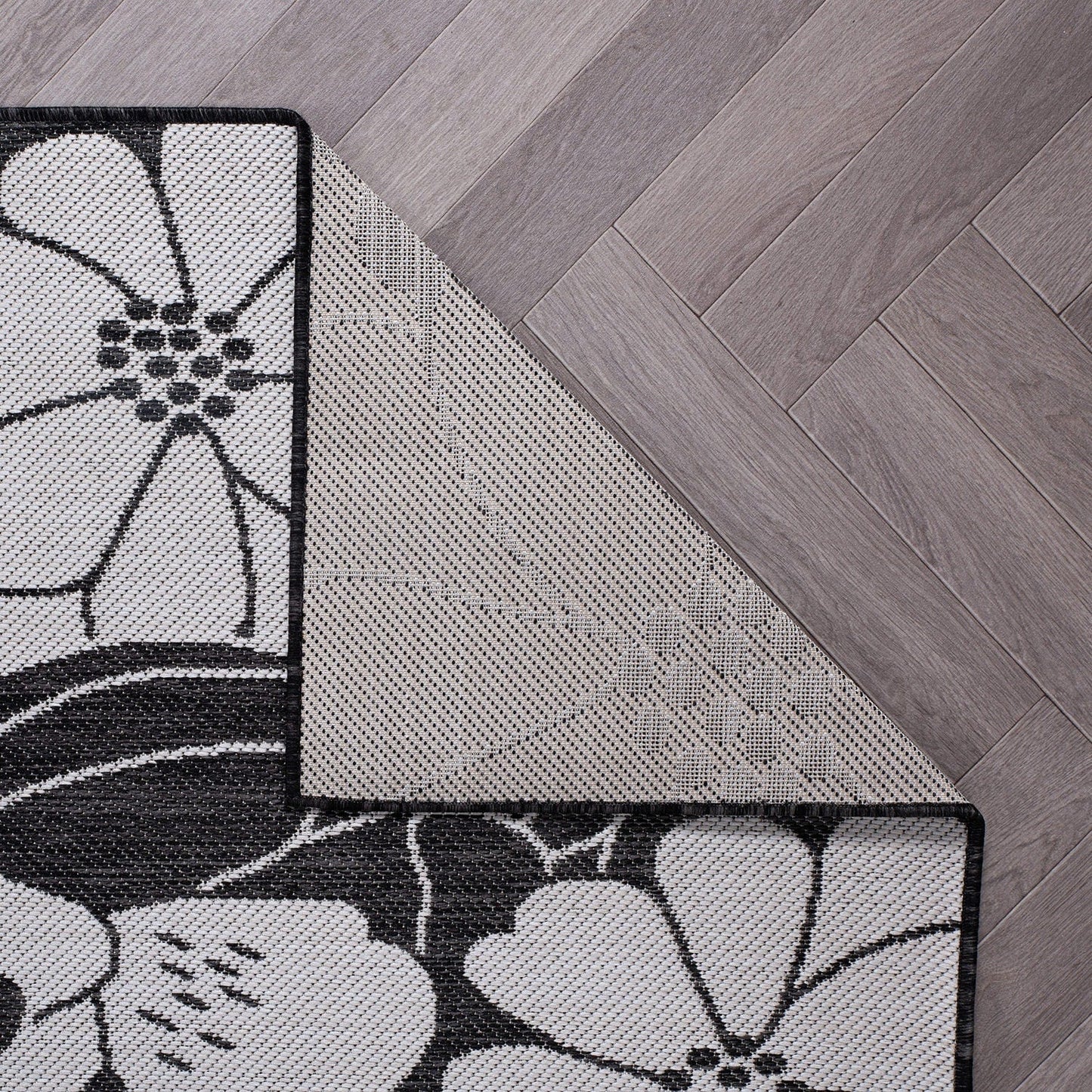 World Rug Gallery Tappeto moderno per interni/esterni con trama piatta e motivo floreale e fiori