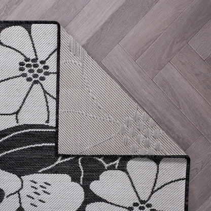 World Rug Gallery Tappeto moderno per interni/esterni con trama piatta e motivo floreale e fiori