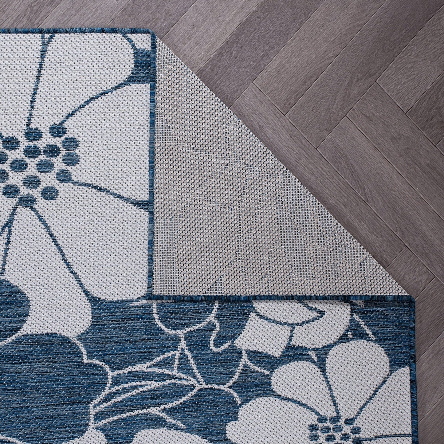 World Rug Gallery Tappeto moderno per interni/esterni con trama piatta e motivo floreale e fiori