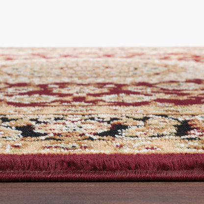 Tappeto orientale tradizionale con medaglione World Rug Gallery