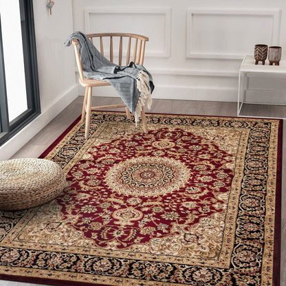 Tappeto orientale tradizionale con medaglione World Rug Gallery