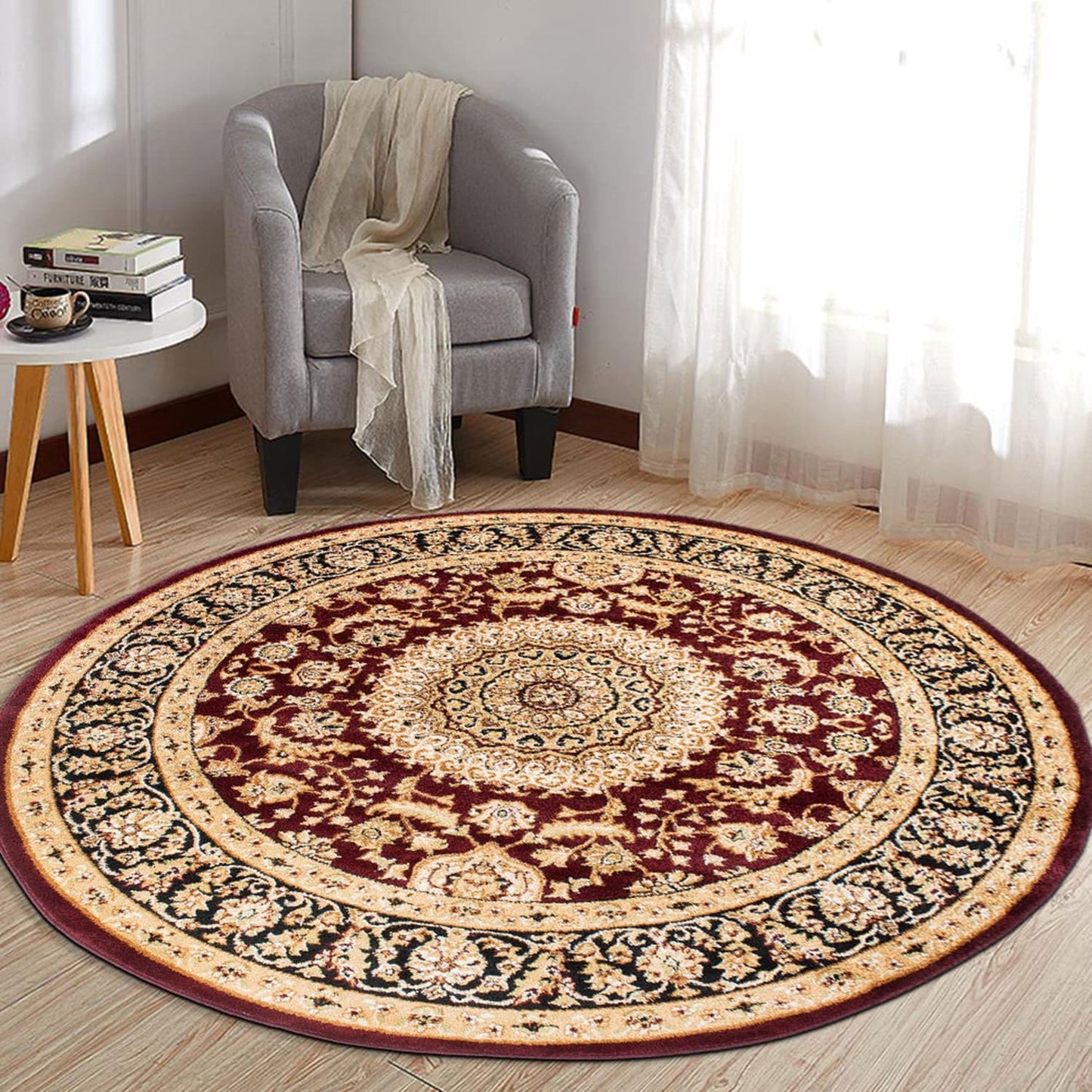 Tappeto orientale tradizionale con medaglione World Rug Gallery