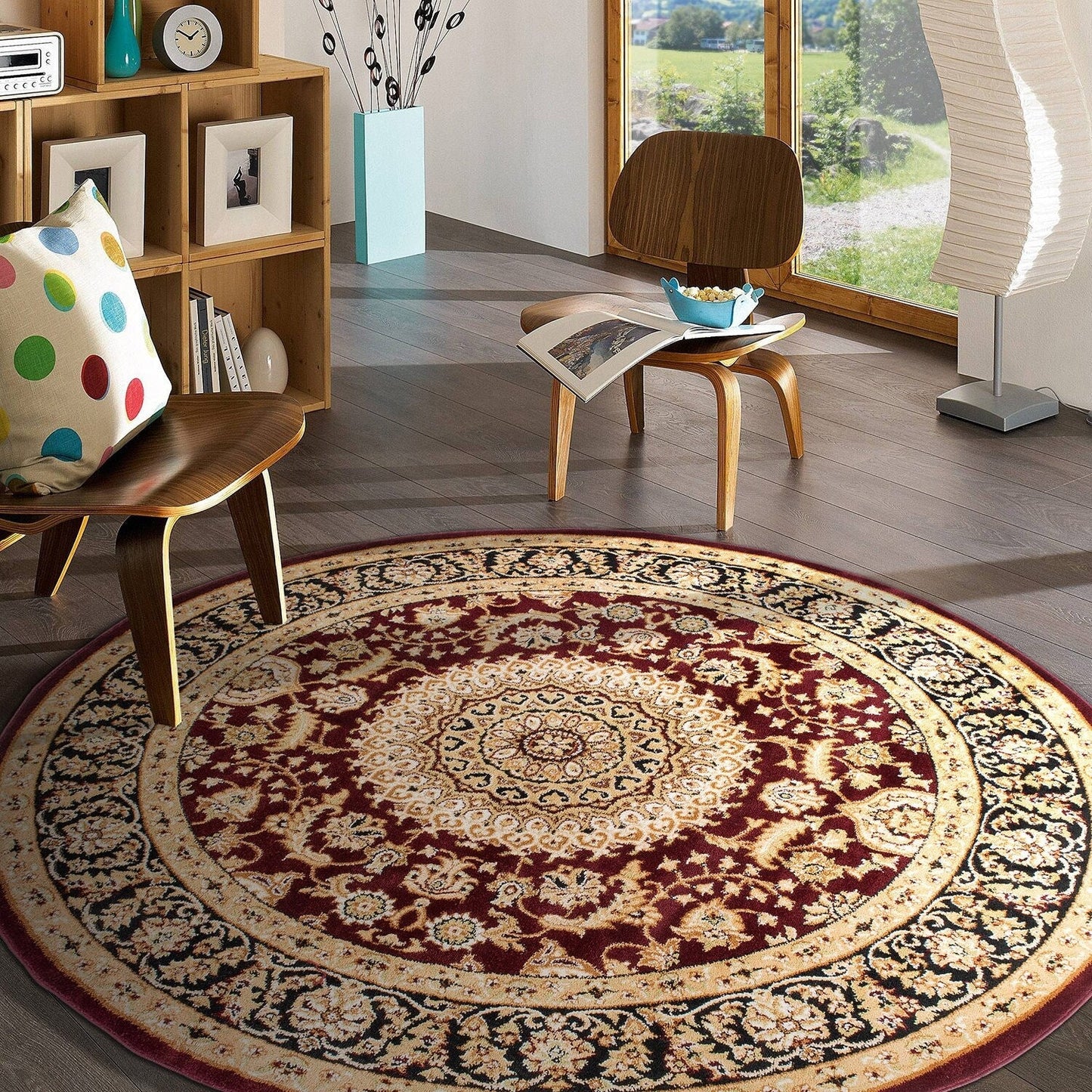 Tappeto orientale tradizionale con medaglione World Rug Gallery