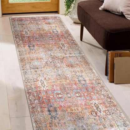 Tappeto antiscivolo lavabile in lavatrice, effetto anticato, di transizione, World Rug Gallery