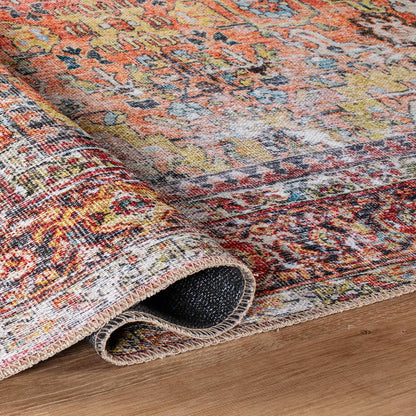 Tappeto antiscivolo lavabile in lavatrice, effetto anticato, di transizione, World Rug Gallery