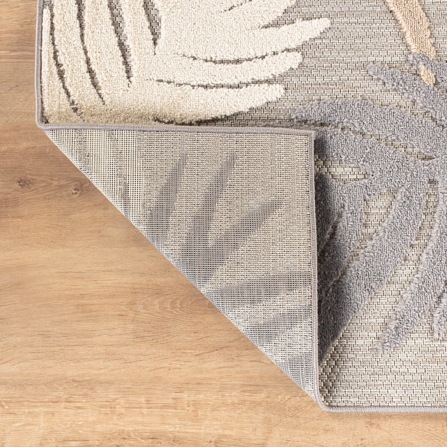 World Rug Gallery Tappeto moderno per interni/esterni con motivi floreali tropicali