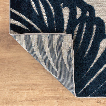 World Rug Gallery Tappeto moderno per interni/esterni con motivi floreali tropicali