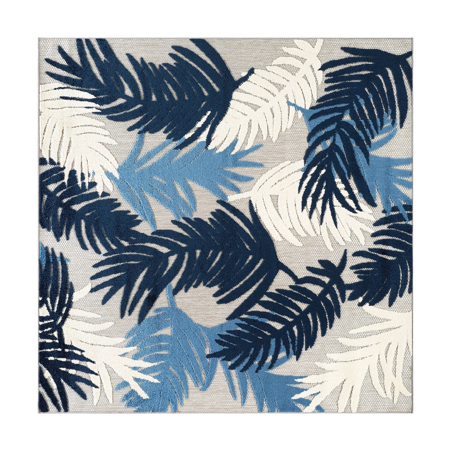 World Rug Gallery Tappeto moderno per interni/esterni con motivi floreali tropicali