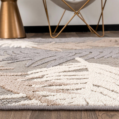 World Rug Gallery Tappeto moderno per interni/esterni con motivi floreali tropicali