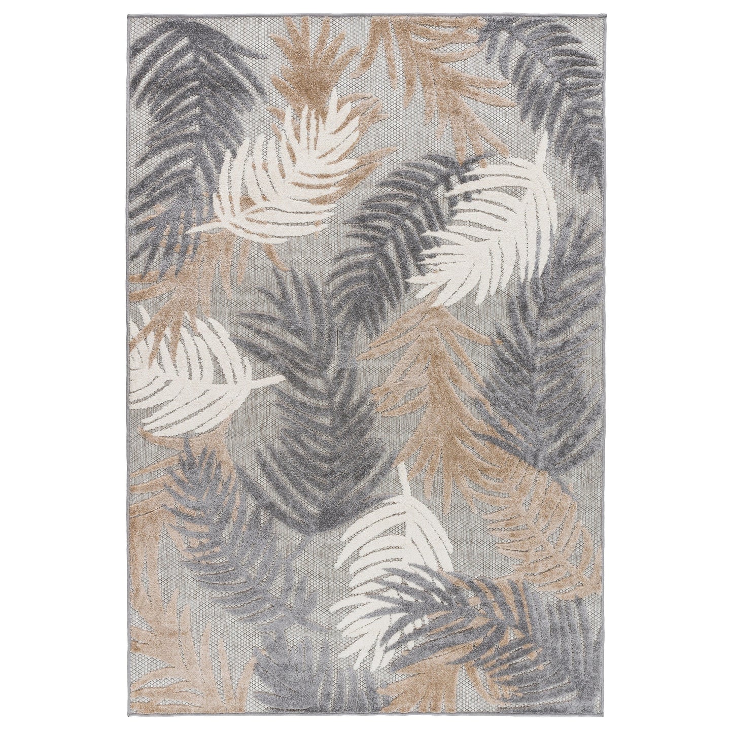 World Rug Gallery Tappeto moderno per interni/esterni con motivi floreali tropicali