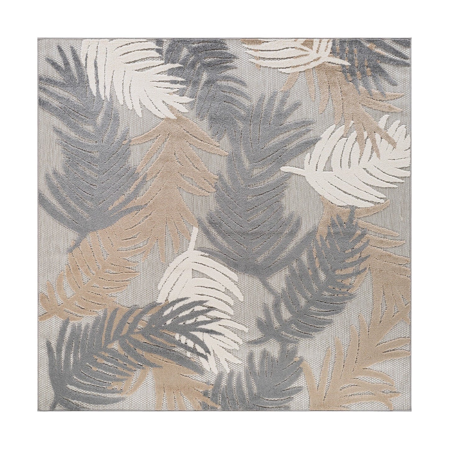 World Rug Gallery Tappeto moderno per interni/esterni con motivi floreali tropicali