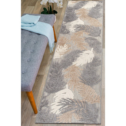 World Rug Gallery Tappeto moderno per interni/esterni con motivi floreali tropicali