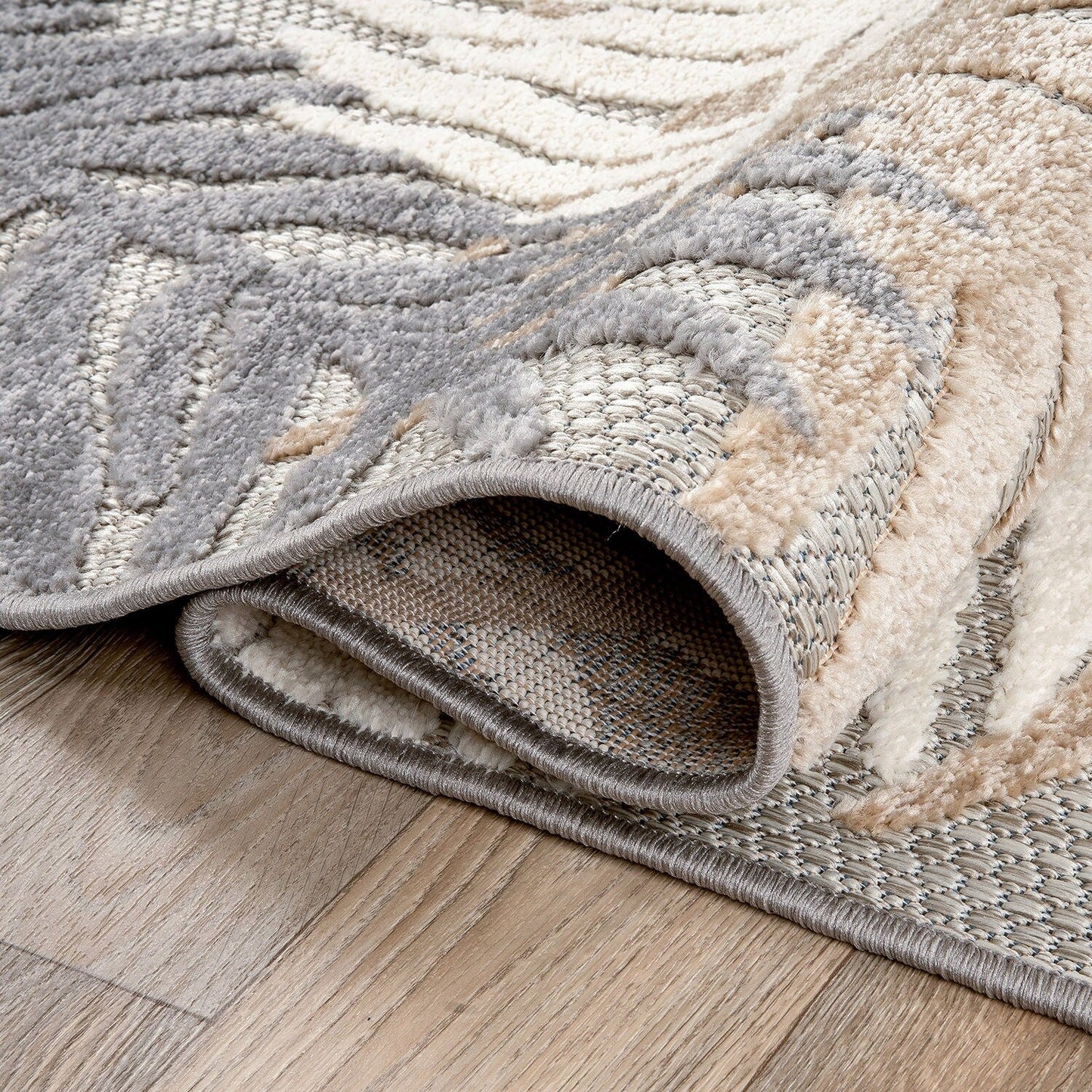 World Rug Gallery Tappeto moderno per interni/esterni con motivi floreali tropicali