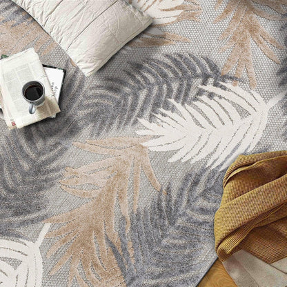 World Rug Gallery Tappeto moderno per interni/esterni con motivi floreali tropicali