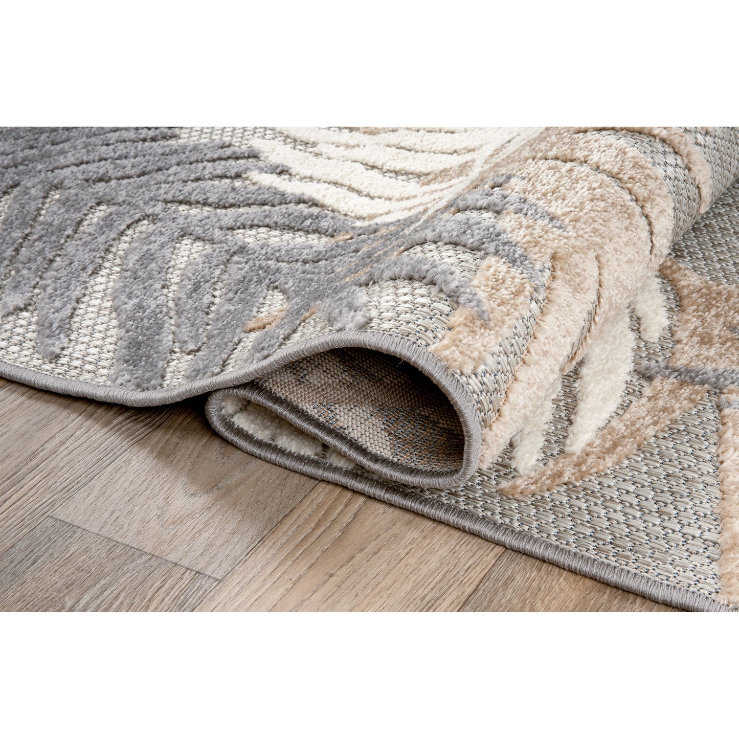 World Rug Gallery Tappeto moderno per interni/esterni con motivi floreali tropicali