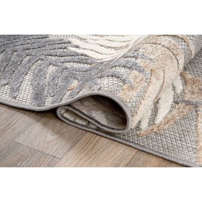 World Rug Gallery Tappeto moderno per interni/esterni con motivi floreali tropicali