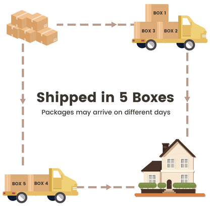 Set di mobili da esterno in vimini da 13 pezzi XIZZI con tavolo da fuoco