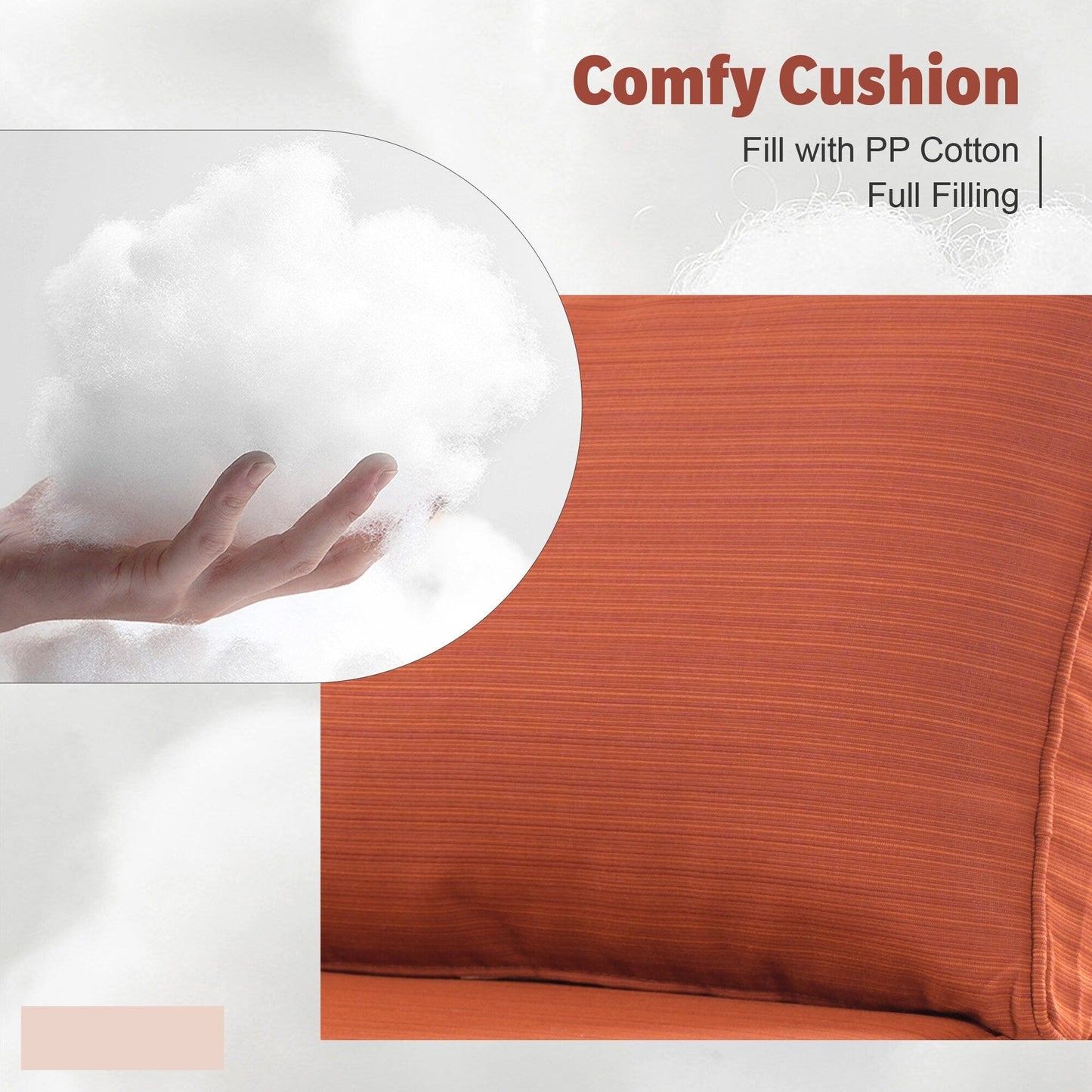 Set di mobili da esterno in vimini da 13 pezzi XIZZI con tavolo da fuoco