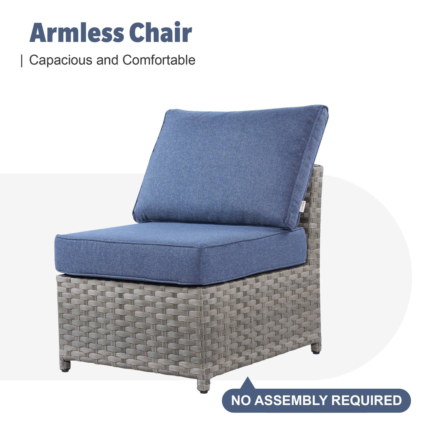 Set di mobili da esterno in vimini da 13 pezzi XIZZI con tavolo da fuoco