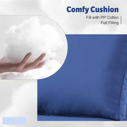 Set di mobili da esterno in vimini da 13 pezzi XIZZI con tavolo da fuoco