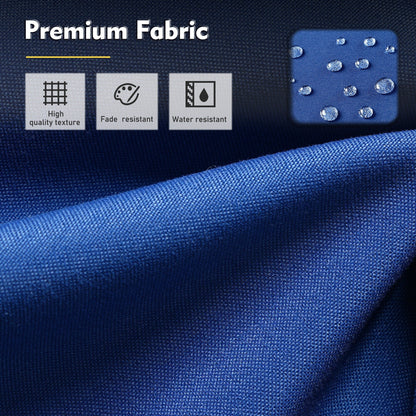 XIZZI Set di 5 divani da esterno in vimini con schienale alto e braciere per mobili da giardino