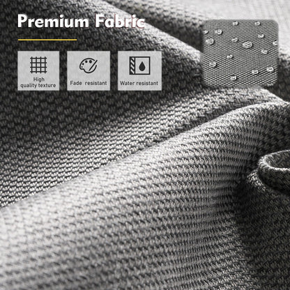 Set di divani da conversazione con seduta profonda per mobili da esterno in vimini da patio XIZZI da 6 pezzi