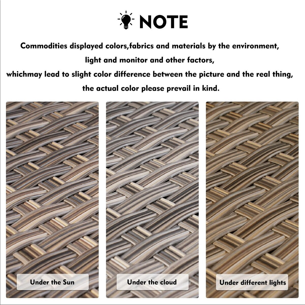 Set di divani da conversazione con seduta profonda per mobili da esterno in vimini da patio XIZZI da 6 pezzi