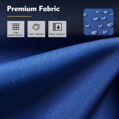 XIZZI Set di 6 divani da esterno in rattan e vimini con seduta profonda e braciere