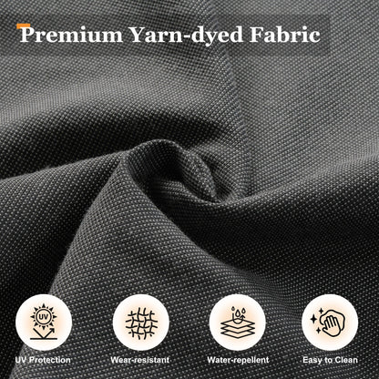 Set da conversazione in rattan per esterni con mobili da giardino XIZZI da 8 pezzi