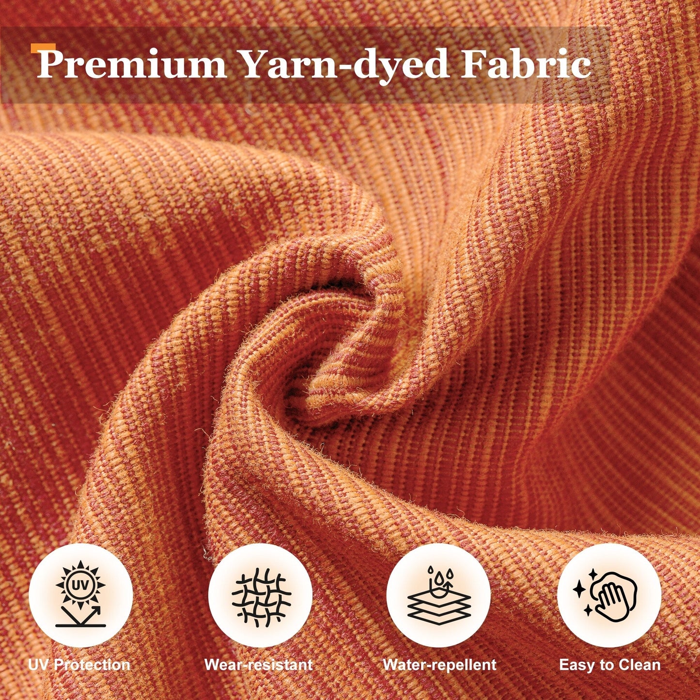 Set di mobili da giardino in vimini XIZZI da 8 pezzi con sedie girevoli