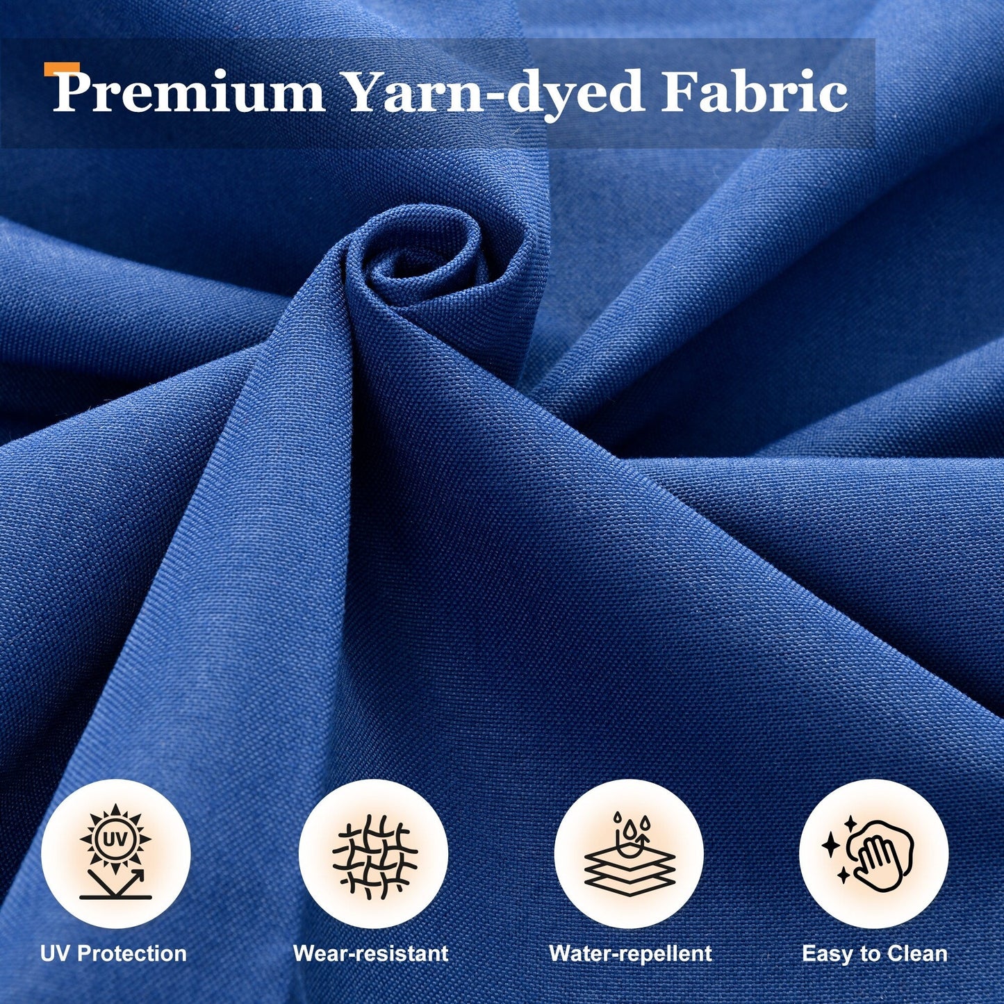 Set di mobili da giardino in vimini XIZZI da 8 pezzi con sedie girevoli